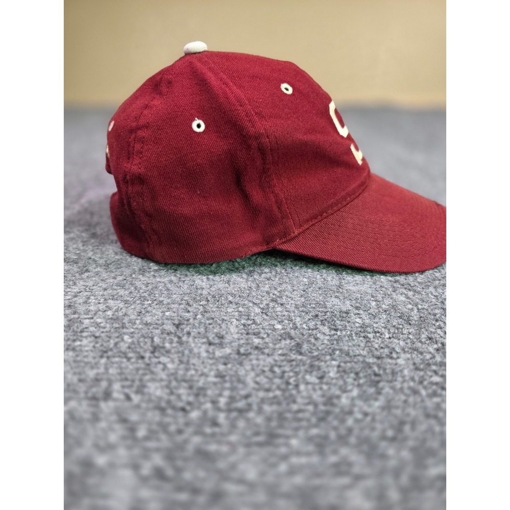 Vintage Stanford Cardinal Snapback Hat OSFA YoungAn Hat Maroon Wool Green Brim - Picture 2 of 8